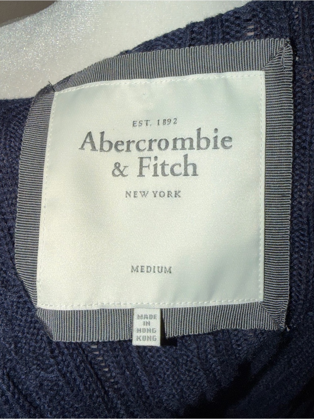 Vintage Y2K Abercrombie & Fitch 2000s Knit Babydoll Sweater Top - Picture 6 of 6